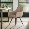 WoonStijl Eetkamerstoel Draaibaar Boucle zand Hot