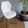 WoonStijl Eetkamerstoel Lende Boucle wit