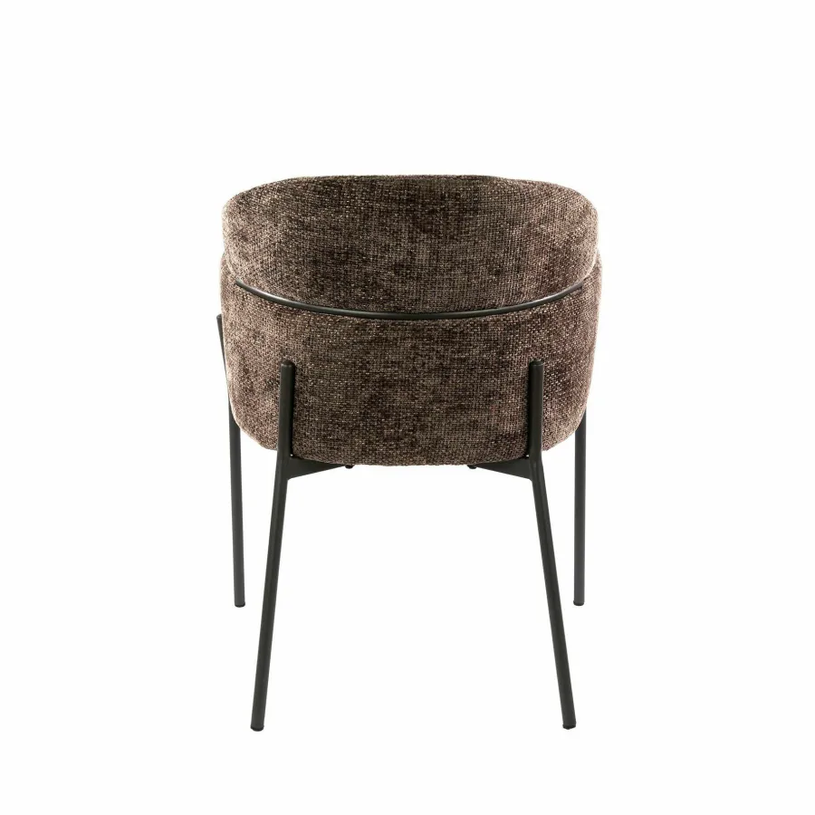 WoonStijl Eetkamerstoel ronde rug Curva Hoven Taupe Clearance