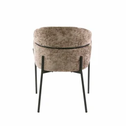 WoonStijl Eetkamerstoel ronde rug Curva Hoven Champagne New