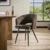 WoonStijl Eetkamerstoel Salon Tissee cargo bruin