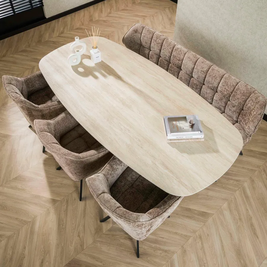 WoonStijl Eetkamertafel 215 deens ovaal Romano Outlet