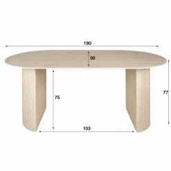 WoonStijl Eetkamertafel 180 arch ceramic Clearance