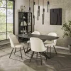 WoonStijl Eetkamertafel 180 deens ovaal zwart bruin Discount