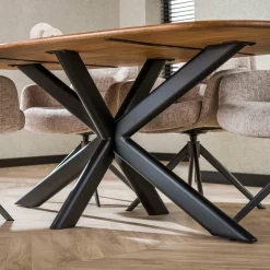 WoonStijl Eetkamertafel 215 Cliff ovale buis mango Online
