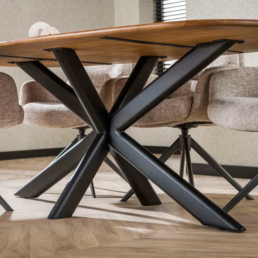 WoonStijl Eetkamertafel 215 Cliff ovale buis mango Online