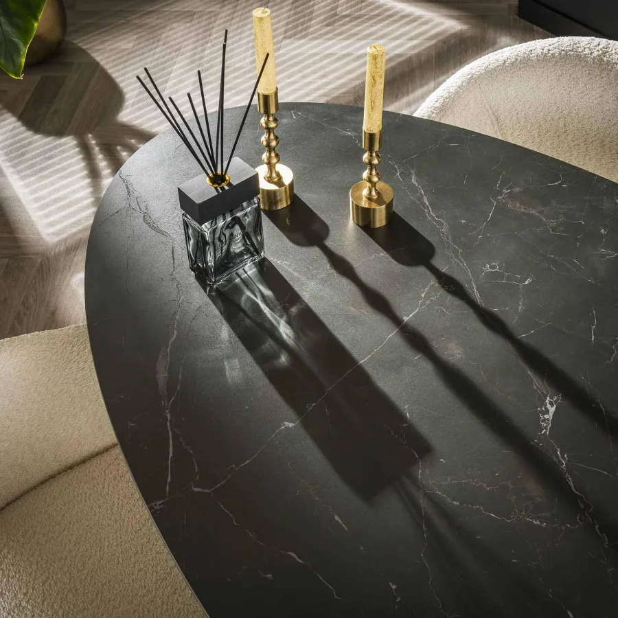 WoonStijl Eetkamertafel 180 ovaal ceramic New