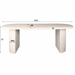 WoonStijl Eetkamertafel arch stone 215x90cm Online