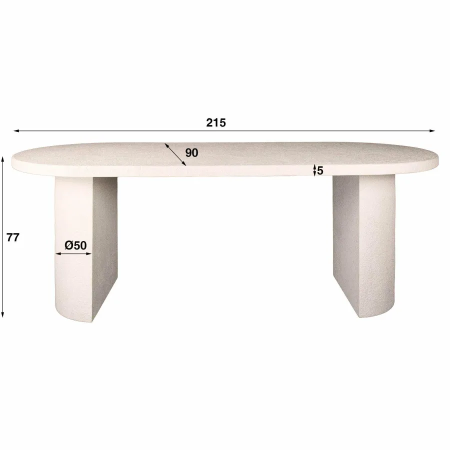 WoonStijl Eetkamertafel arch stone 215x90cm Online