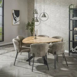 WoonStijl Eetkamertafel driehoek acacia Discount