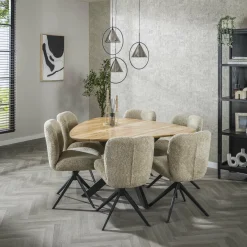 WoonStijl Eetkamertafel driehoek acacia Discount