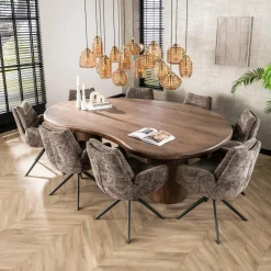 WoonStijl Eetkamertafel sculpture acacia 240 cm Hot