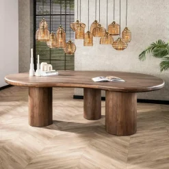 WoonStijl Eetkamertafel sculpture acacia 240 cm Hot