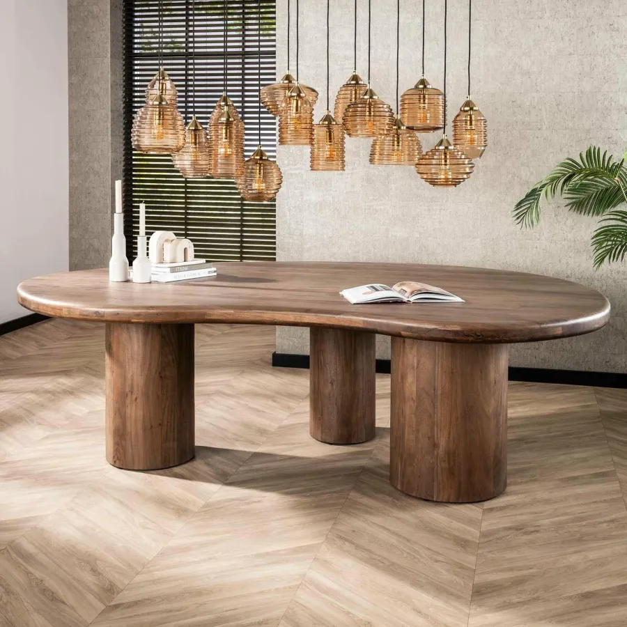 WoonStijl Eetkamertafel sculpture acacia 240 cm Hot