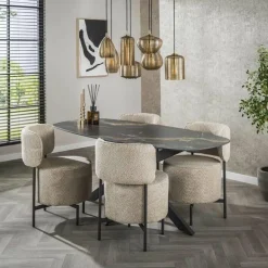 WoonStijl Eetkamertafel spider deens ovaal 180 Outlet