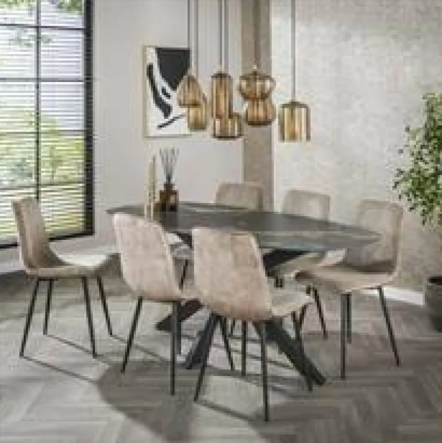 WoonStijl Eetkamertafel spider deens ovaal 180 Outlet