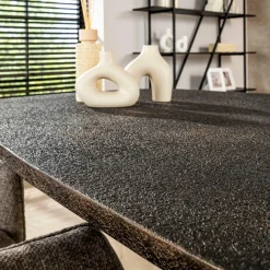 WoonStijl Eettafel 215 deens ovaal Metallic Online