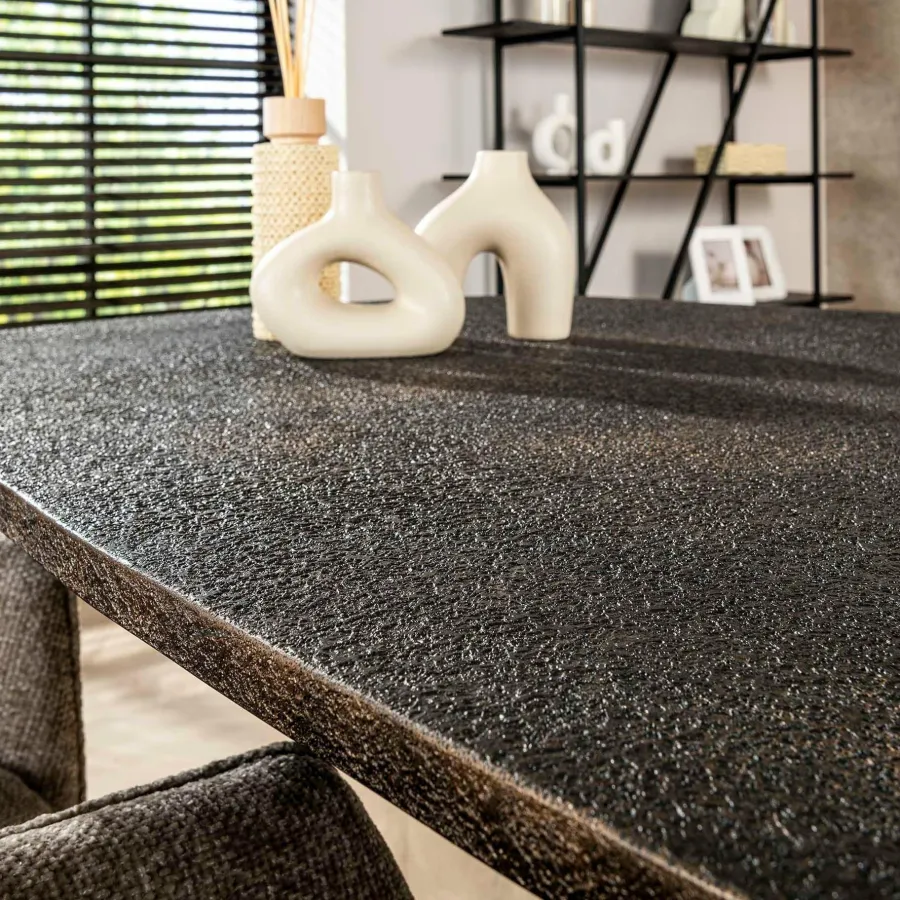 WoonStijl Eettafel 215 deens ovaal Metallic Online