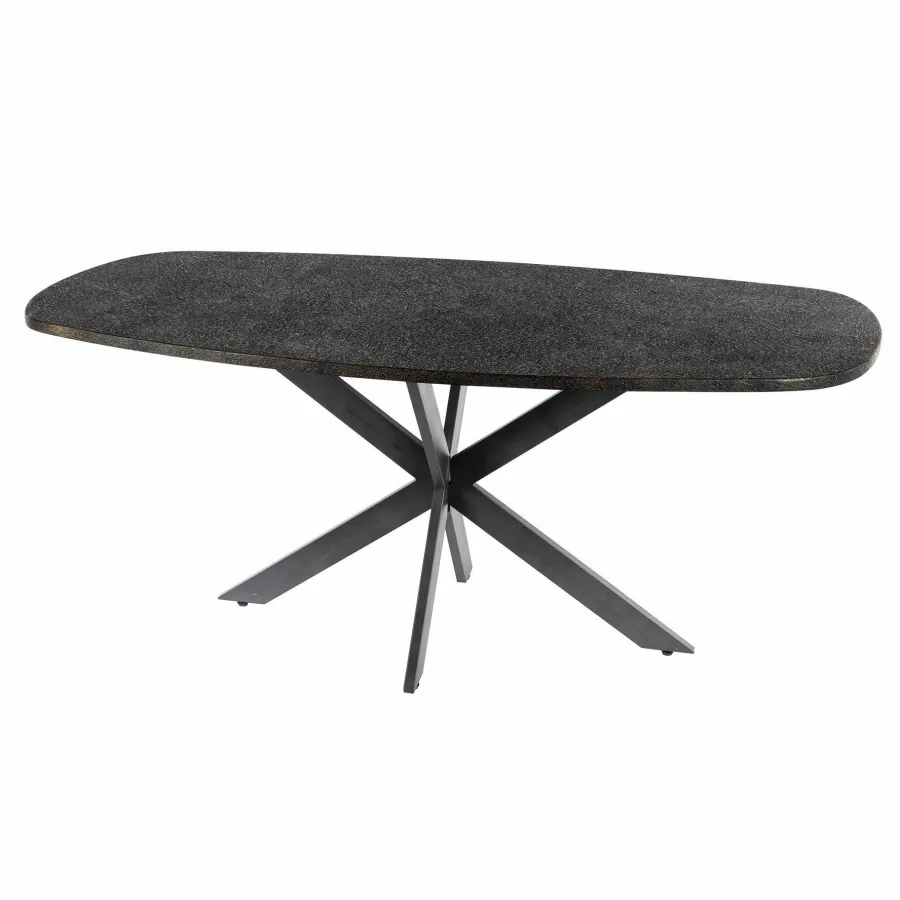 WoonStijl Eettafel 215 deens ovaal Metallic Online