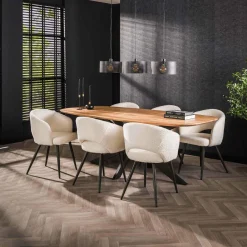 WoonStijl Eettafel Arhus solid acacia 215 cm Clearance