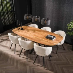 WoonStijl Eettafel Arhus solid acacia 215 cm Clearance