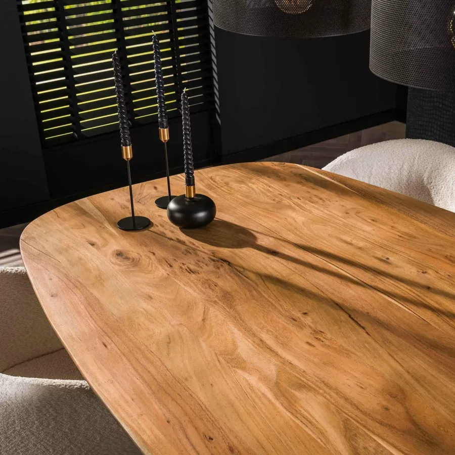 WoonStijl Eettafel Arhus solid acacia 215 cm Clearance