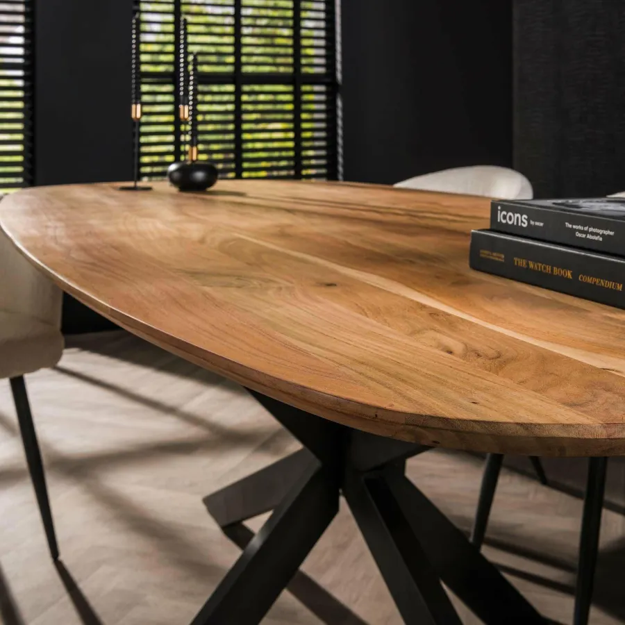WoonStijl Eettafel Arhus solid acacia 180 cm Clearance