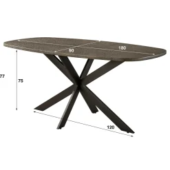 WoonStijl Eettafel Bronvik deens ovaal 180 cm Online
