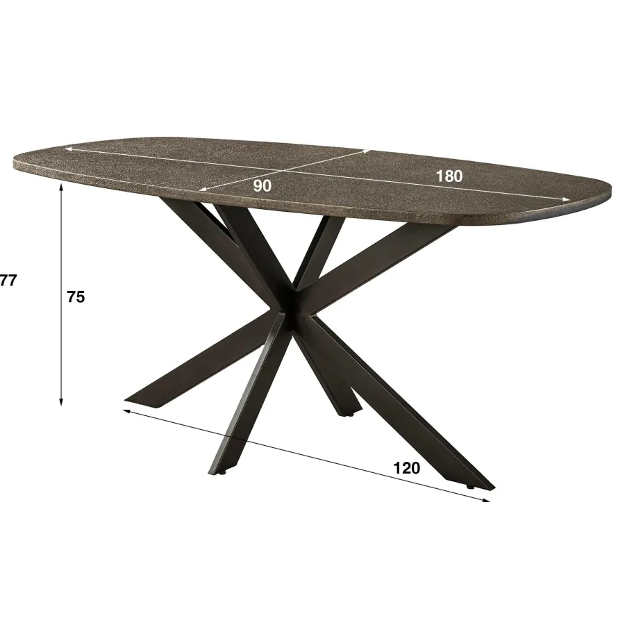 WoonStijl Eettafel Bronvik deens ovaal 180 cm Online