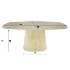 WoonStijl Eettafel Centro 180 New