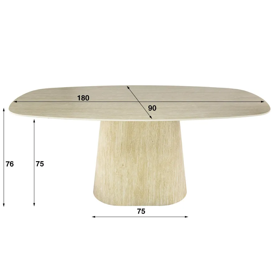 WoonStijl Eettafel Centro 180 New