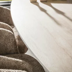 WoonStijl Eettafel Romano Centro deens ovaal 215cm / 3D keramiek travertin Sale