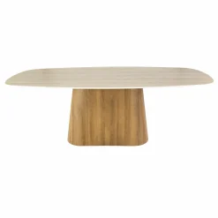 WoonStijl Eettafel Romano Centro deens ovaal 215cm / 3D keramiek travertin Sale