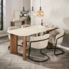 WoonStijl Eettafel Romano Curvo 180 cm Keramiek travertin Discount