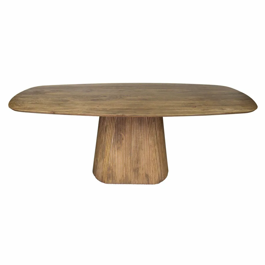 WoonStijl Eettafel Wave centrale poot 215 cm New