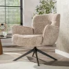 WoonStijl Fauteuil Forza draaibaar Hoven zand Discount