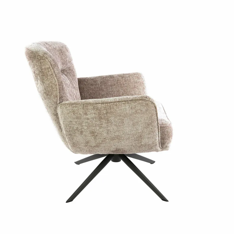 WoonStijl Fauteuil Forza draaibaar Hoven zand Discount