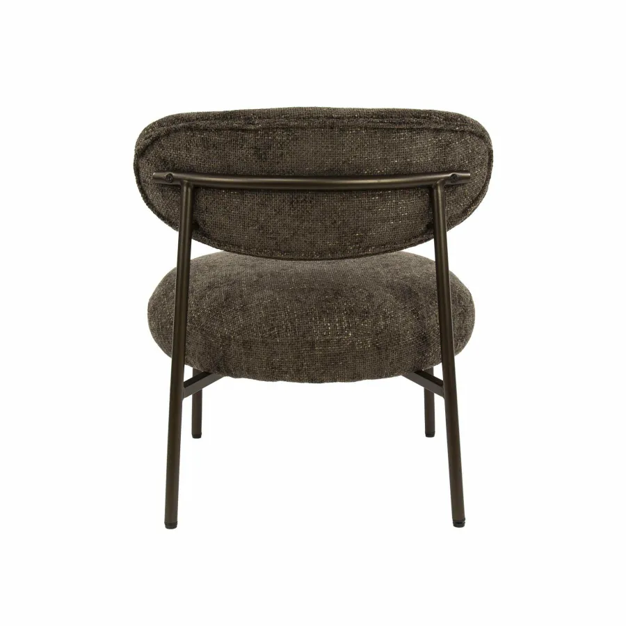 WoonStijl Fauteuil Round - Tissee cargo bruin Outlet