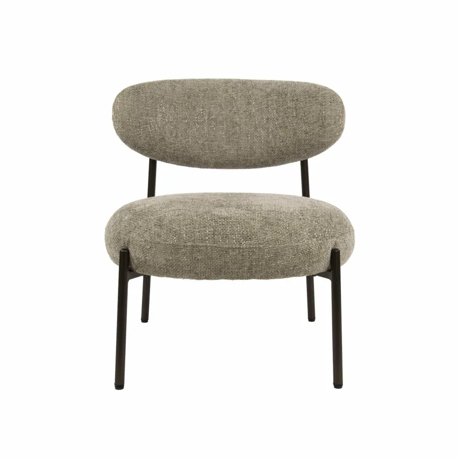 WoonStijl Fauteuil Round - Tissee cargo zandkleur Outlet