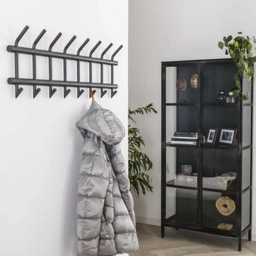 WoonStijl Garderobe 8 haaks breed ronde buis New