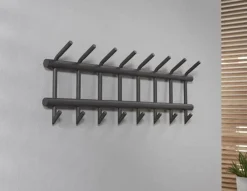 WoonStijl Garderobe 8 haaks breed ronde buis New