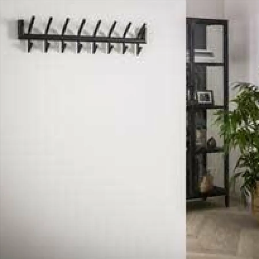 WoonStijl Garderobe 2x8 haaks ronde buis