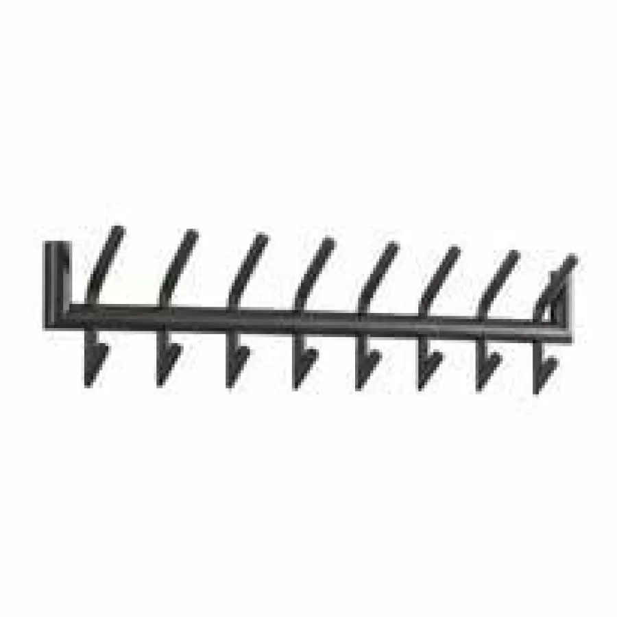WoonStijl Garderobe 2x8 haaks ronde buis