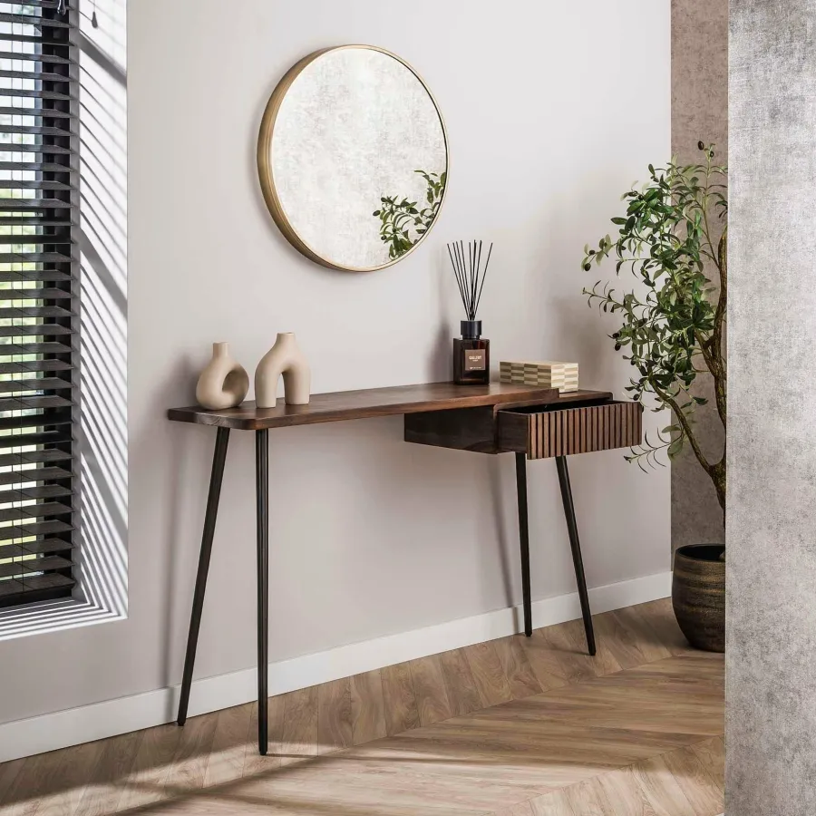 WoonStijl Hal-/kaptafel Carve met 1 lade Clearance