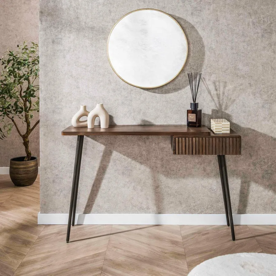 WoonStijl Hal-/kaptafel Carve met 1 lade Clearance