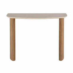WoonStijl Hal-/kaptafel Romano Curvo Keramiek travertin Outlet