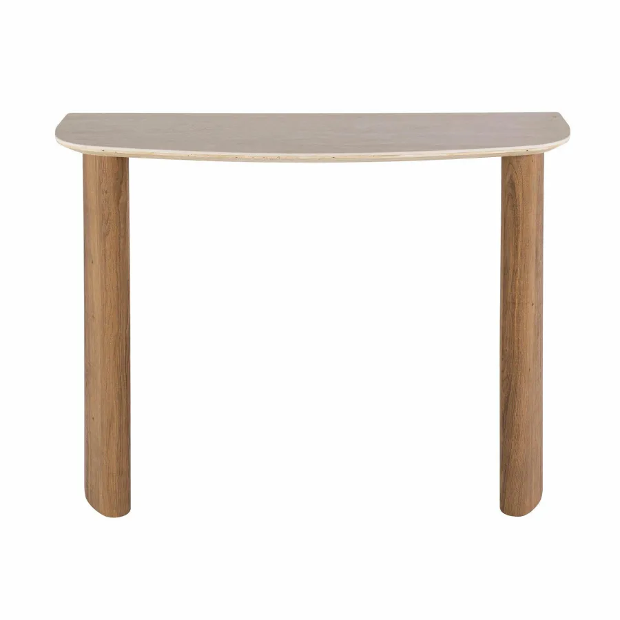 WoonStijl Hal-/kaptafel Romano Curvo Keramiek travertin Outlet