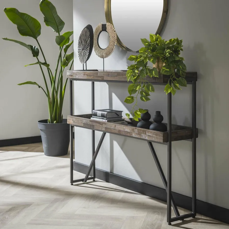 WoonStijl Haltafel Teca layer opstaande rand Best