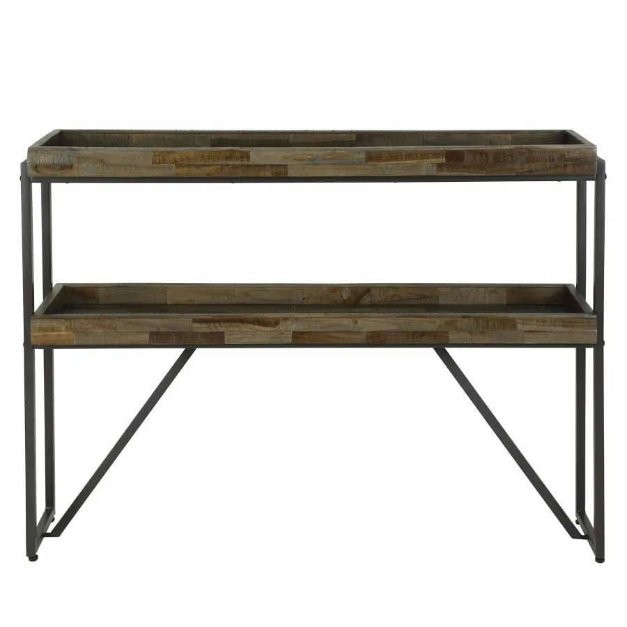 WoonStijl Haltafel Teca layer opstaande rand Best