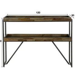 WoonStijl Haltafel Teca layer opstaande rand Best
